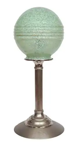 Art Deco Tischlampe "MOON" antikes Opalglas Schreibtischlampe zierlich Leuchte