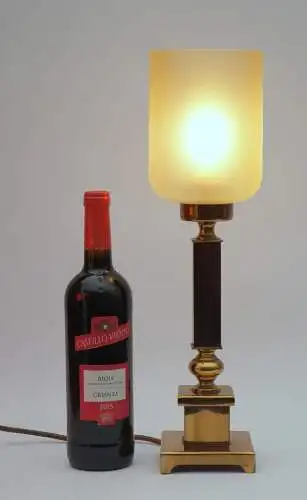 Art Deco Landhaus Messinglampe "TOWERING BRASS" Tischlampe Schreibtisch