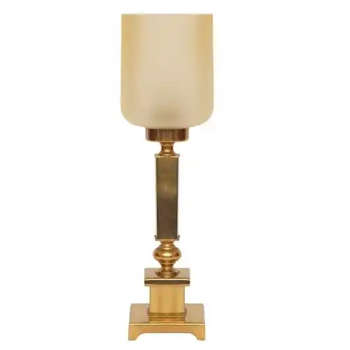 Art Deco Landhaus Messinglampe "TOWERING BRASS" Tischlampe Schreibtisch