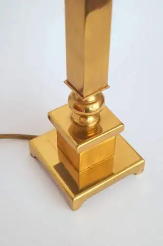 Art Deco Landhaus Messinglampe "TOWERING BRASS" Tischlampe Schreibtisch