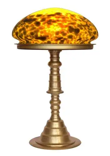 Messinglampe Art Deco "LINDAU" Unikat Schreibtischleuchte Lampe Berliner