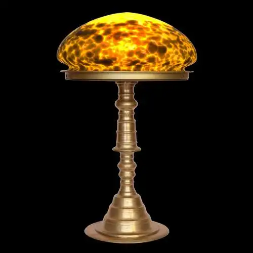 Messinglampe Art Deco "LINDAU" Unikat Schreibtischleuchte Lampe Berliner