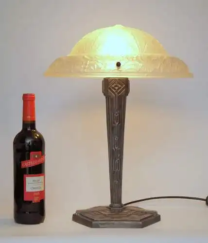 Art Déco Design Tischleuchte "ESCHERSHEIM" Unikat Schreibtischlampe Sammler