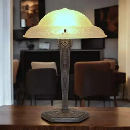 Art Déco Design Tischleuchte "ESCHERSHEIM" Unikat Schreibtischlampe Sammler