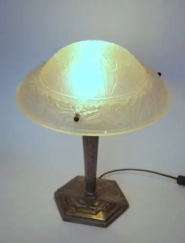 Art Déco Design Tischleuchte "ESCHERSHEIM" Unikat Schreibtischlampe Sammler