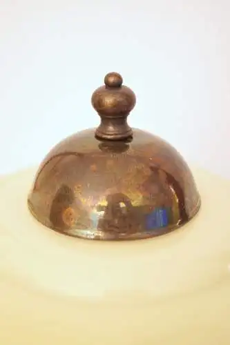 Jugendstil Kaffeehausleuchte Messinglampe "ALSERGRUND" Tischlampe Unikat