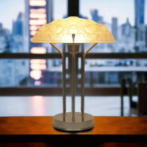 ART DECO Design Tischlampe Schreibtischlampe Unikat "TRIPOD SCALE"