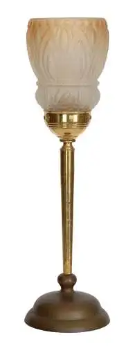 Art Deco Design Tischlampe "GOLDEN CHALICE" Messinglampe Einzelstück