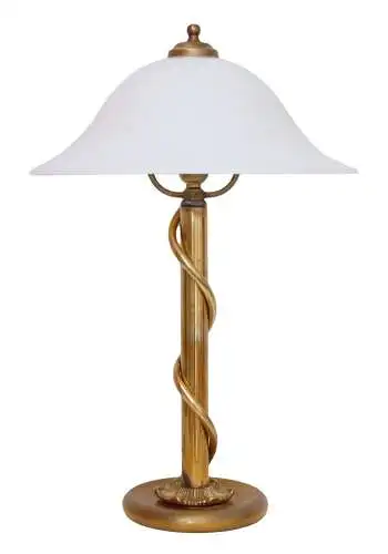 Wunderschöne 70er Jahre Design Messing Salon Tischlampe Schreibtischleuchte
