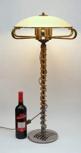Art Déco Tischleuchte "SNAIL DRAFT" Sammlerstück Lampe Design Unikat