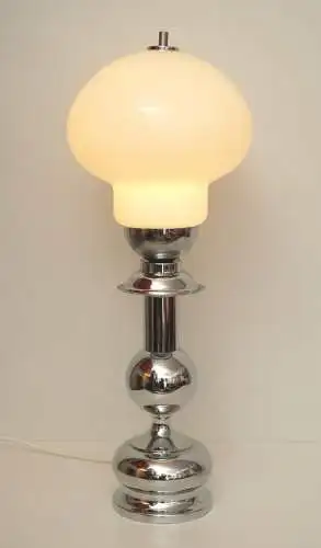 70er Jahre Bauhaus Lampe Tischlampe Art Déco Chrom Lampe Seventies 70er