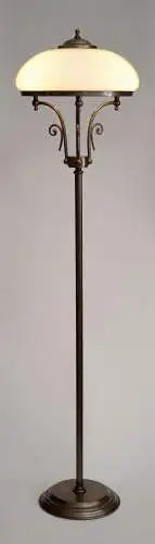 Jugendstil Lampe "AVARIA BLUE" Bronze Unikat