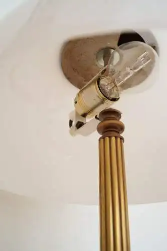 Wunderschöne Berliner Messinglampe Tischleuchte Lampe Schreibtischlampe