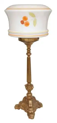Unikate original Jugendstil Tischleuchte Messinglampe Schreibtisch 1920