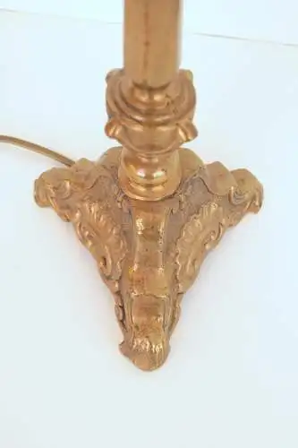 Unikate original Jugendstil Tischleuchte Messinglampe Schreibtisch 1920