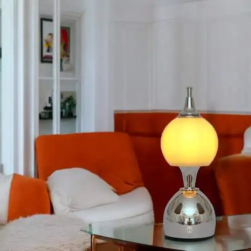 Mid Century Tischleuchte "TOULON" Chrom Space Age Unikat Tischlampe Sputnik