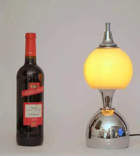 Mid Century Tischleuchte "TOULON" Chrom Space Age Unikat Tischlampe Sputnik