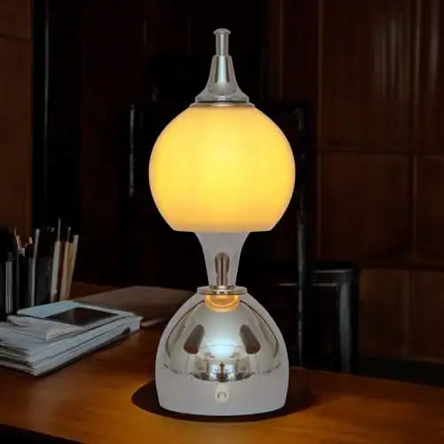 Mid Century Tischleuchte "TOULON" Chrom Space Age Unikat Tischlampe Sputnik
