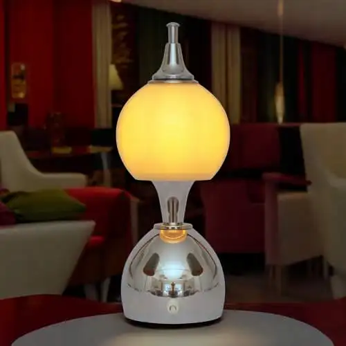 Mid Century Tischleuchte "TOULON" Chrom Space Age Unikat Tischlampe Sputnik
