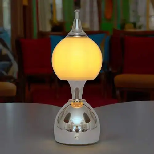 Mid Century Tischleuchte "TOULON" Chrom Space Age Unikat Tischlampe Sputnik