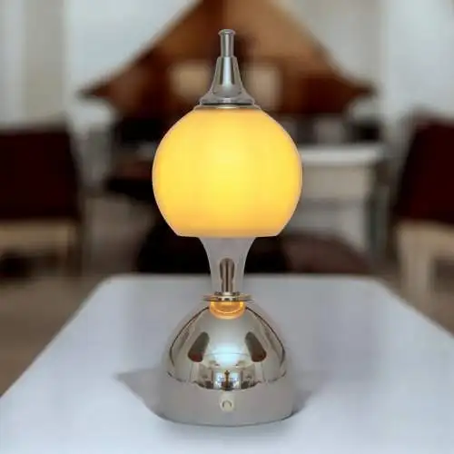 Mid Century Tischleuchte "TOULON" Chrom Space Age Unikat Tischlampe Sputnik