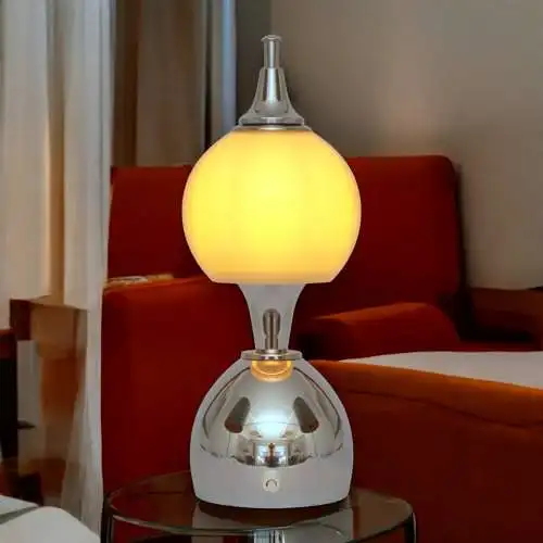 Mid Century Tischleuchte "TOULON" Chrom Space Age Unikat Tischlampe Sputnik