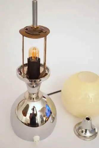 Mid Century Tischleuchte "TOULON" Chrom Space Age Unikat Tischlampe Sputnik