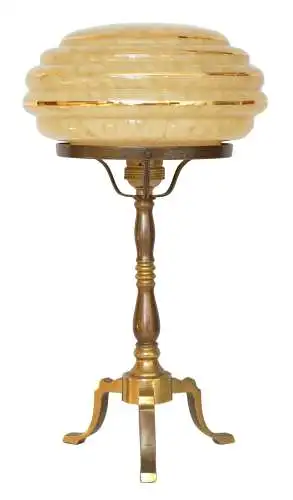 Klassische Art Déco Schreibtischleuchte Messinglampe Berlin Tischlampe