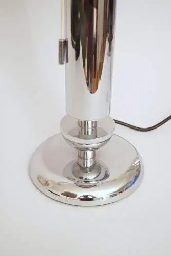 Mid Century Tischleuchte "MERIDA" Chrom Space Age Unikat Tischlampe Sputnik