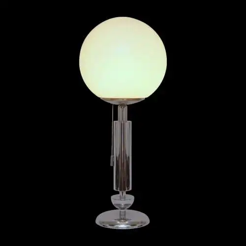 Mid Century Tischleuchte "MERIDA" Chrom Space Age Unikat Tischlampe Sputnik