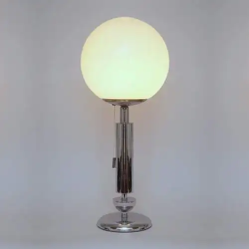 Mid Century Tischleuchte "MERIDA" Chrom Space Age Unikat Tischlampe Sputnik