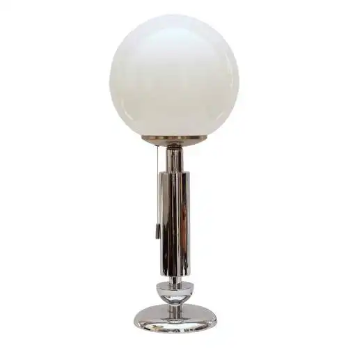 Mid Century Tischleuchte "MERIDA" Chrom Space Age Unikat Tischlampe Sputnik