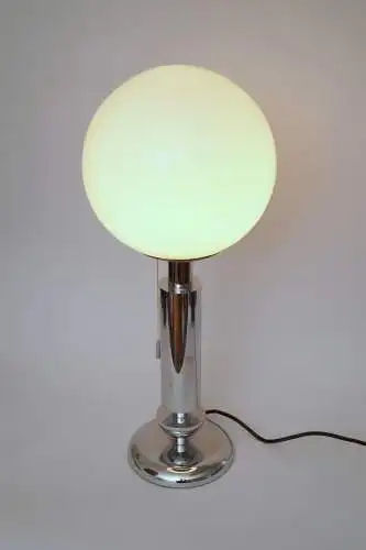 Mid Century Tischleuchte "MERIDA" Chrom Space Age Unikat Tischlampe Sputnik