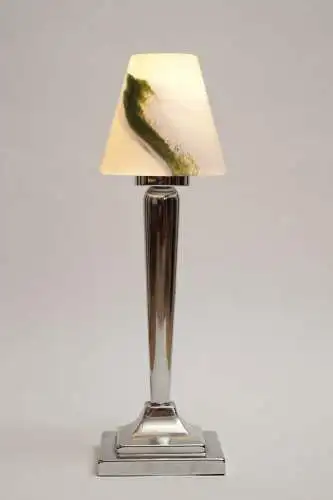 Ungewöhnliche Chrom Design Tischleuchte Nachttisch Tischlampe 