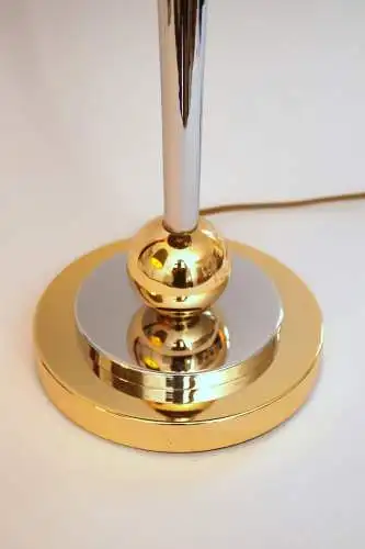 Art Deco Schreibtischleuchte "VANDENBERGH" Design Unikat Chrom Messinglampe