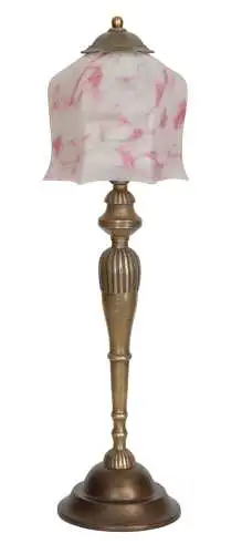 Art Deco Lampe Design Messing Tischleuchte "HIGH CASTLE" Lampe