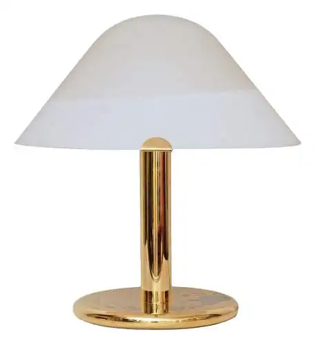 Italienische Design Lampe Leuchte Tischlampe Messing 1980er Jahre Messinglampe 
