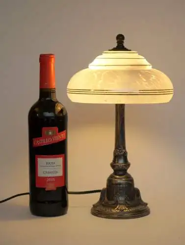 Art Déco Lampe Tischleuchte "UNTER DEN LINDEN" Tischlampe Berlin Lampe 1930 orig