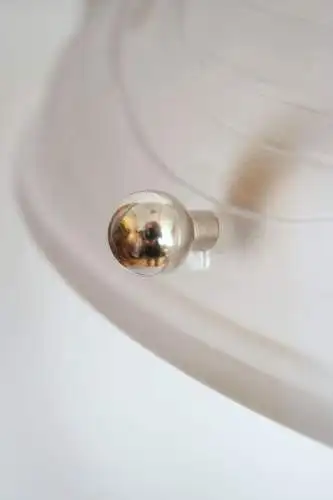 Art Deco Lampe Schreibtischleuchte "SILVER SHADOW" Tischleuchte Leuchte 