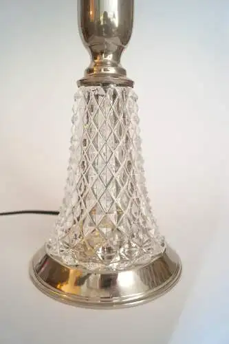 Art Deco Lampe Schreibtischleuchte "SILVER SHADOW" Tischleuchte Leuchte 