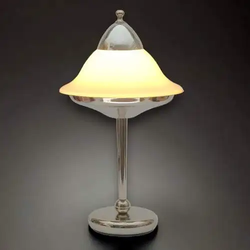 Lampe Space Age Design Unikat Chrom Einzelstück Tischlampe Schreibtisch