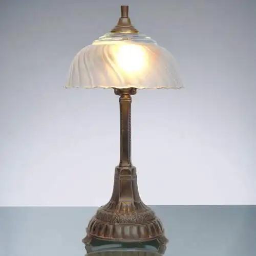 Art Deco Lampe Nachttischlampe Tischleuchte Unikat Fensterbankleuchte Leuchte