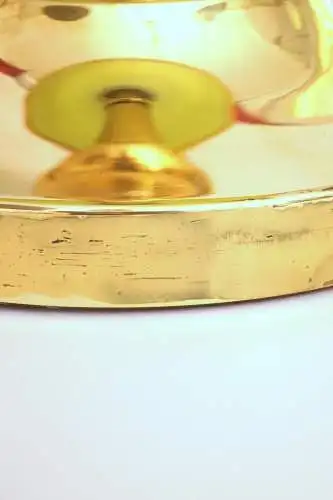 Schöne Art Déco Design Tischleuchte "GOLDEN GREEN" Unikat Einzestück Messing