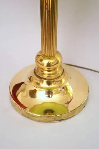 Schöne Art Déco Design Tischleuchte "GOLDEN GREEN" Unikat Einzestück Messing