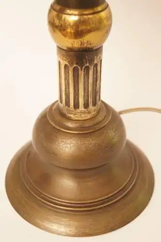 Art Deco Design Schreibtischleuchte "MARBLE SPOT" Unikat Messinglampe Berlin