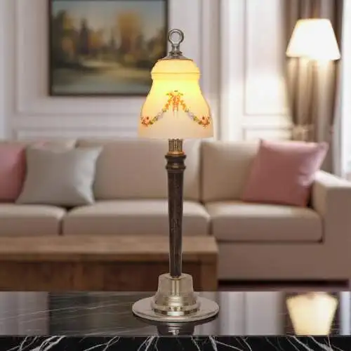 Jugendstil Tischleuchte "FRUITS" Unikat Tischleuchte Shabby Tischlampe