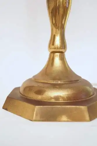 Art Deco Schreibtischleuchte "BLUE SKY" Unikat Messinglampe Berlin Tischlampe