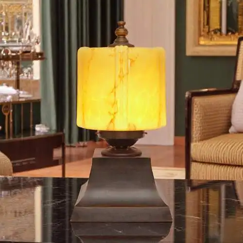 Design Unikat Art Déco Tischleuchte "THE DRUM" Einzelstück Tischlampe