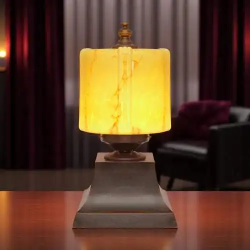 Design Unikat Art Déco Tischleuchte "THE DRUM" Einzelstück Tischlampe
