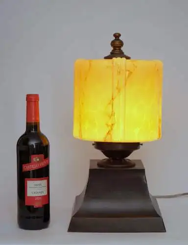 Design Unikat Art Déco Tischleuchte "THE DRUM" Einzelstück Tischlampe
